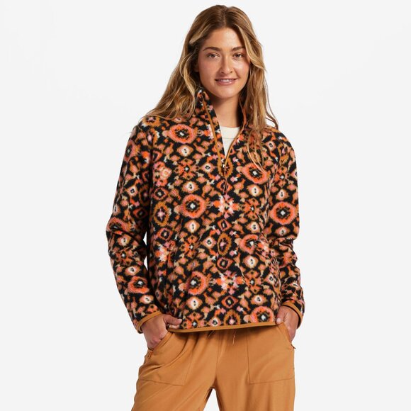 NWOT Womens Small Billabong A Div Boundary Mock 3 Half-Zip Pullover Sweater - Picture 2 of 10